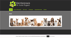 Desktop Screenshot of kleintierpraxis-wygand.de
